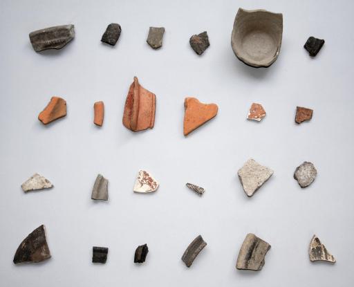 Archaeological terracotta fragments from Cambridgeshire A14 works