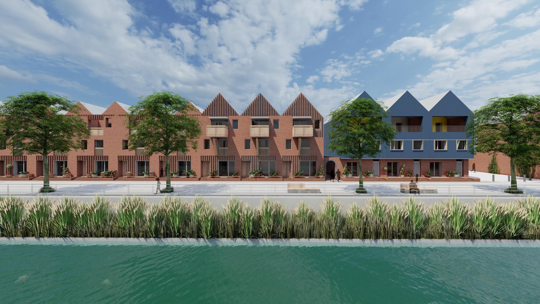 CGI of Trent Basin facade