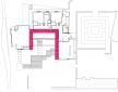 Hollick House: ground floor plan with 'garden wall' 