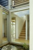 Hollick House, entrance sequence with pool