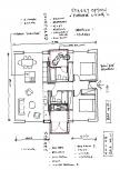 Sketch plan for the development of a flexible apartment