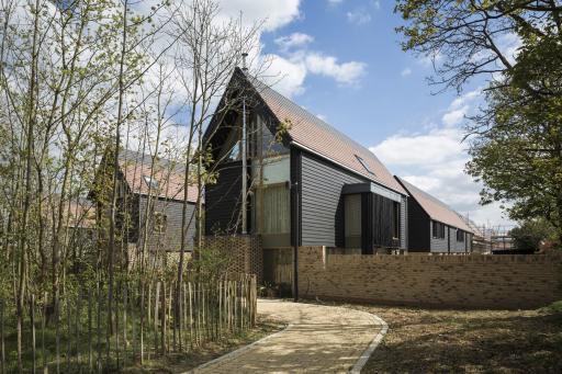 The 'Green Lanes' achieve a relaxed ‘urban erosion’ at the boundary of the development