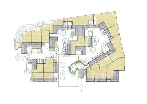 Section of sketch site plan