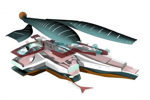 Isometric diagram Sea World India Oceanarium